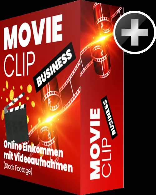 Produktgrafik von Movie Clip Business zum Erstellen und Vermarkten von Videoaufnahmen